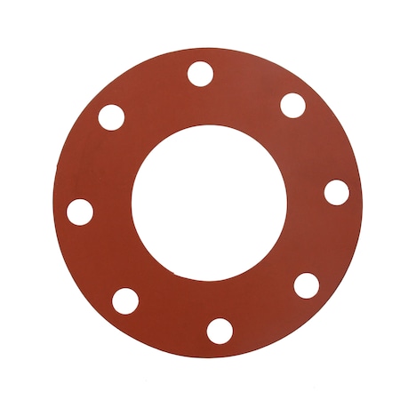 Jones Stephens 4in. Red Rubber Full Face Gasket G51004